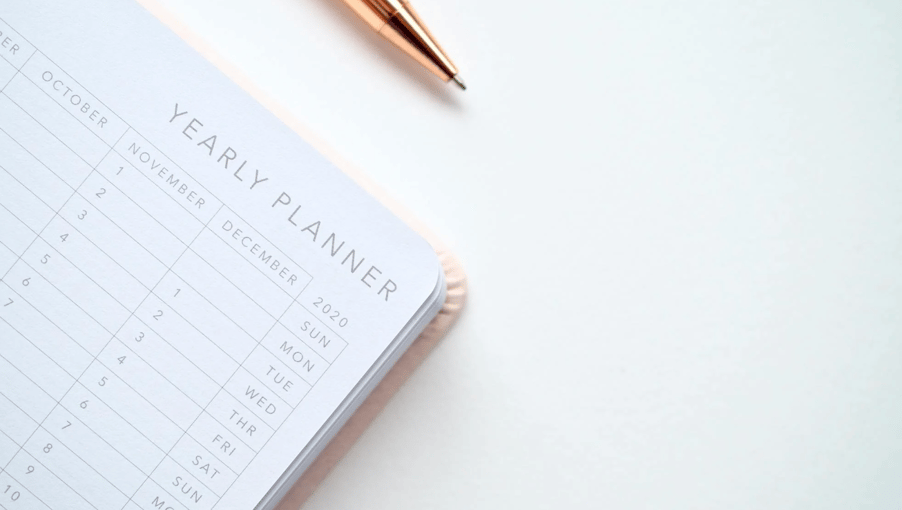 yearly panner for organization